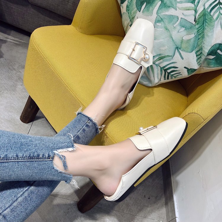 Giày Lười Đế Bằng Đính Ngọc Trai Xinh Xắn Dành Cho Nữ | BigBuy360 - bigbuy360.vn