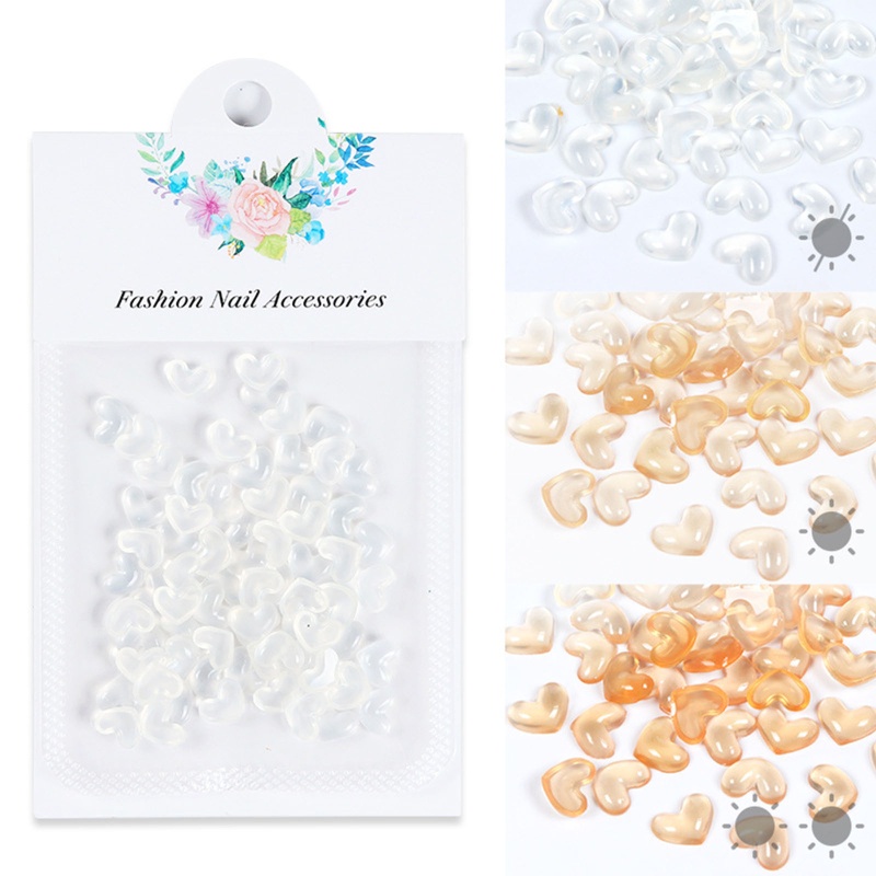 Hạt Pha Lê Trái Tim 3d Đính Móng Nghệ Thuật Charms