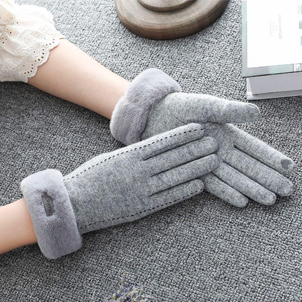 Găng Tay Lông Cừu Giữ Ấm Mùa Thu Đông Thời Trang Cho Nữ