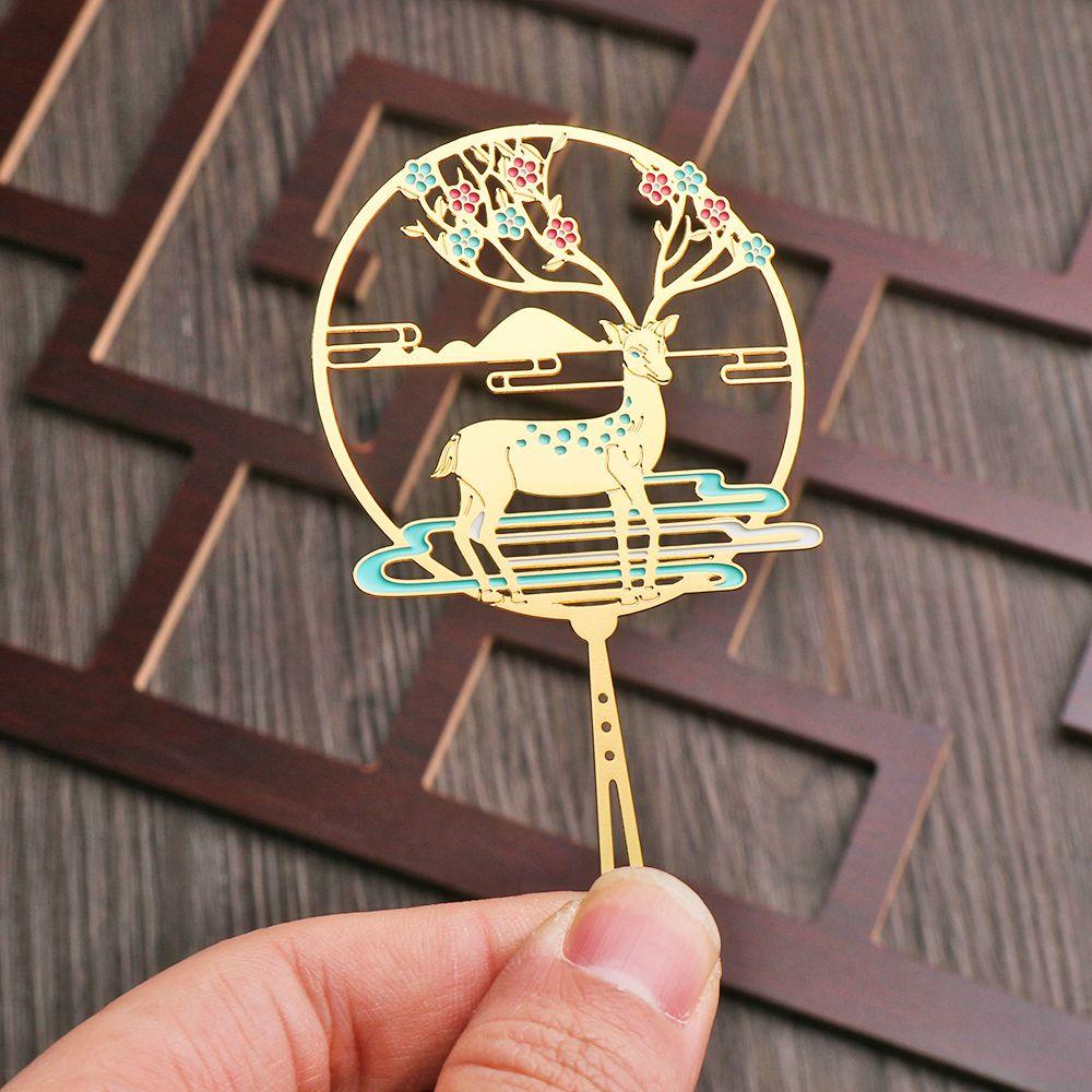 Dụng Cụ Đánh Dấu Sách Bằng Đồng Thau Tiện Dụng Cho Văn Phòng/ Trường Học