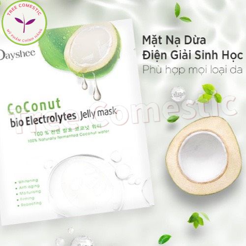 Mặt Nạ Dừa Giải Nhiệt Da, Chống Lão Hóa, Cân Bằng Độ Ph - Coconut Bio Electrolytes Jelly Mask 25ml