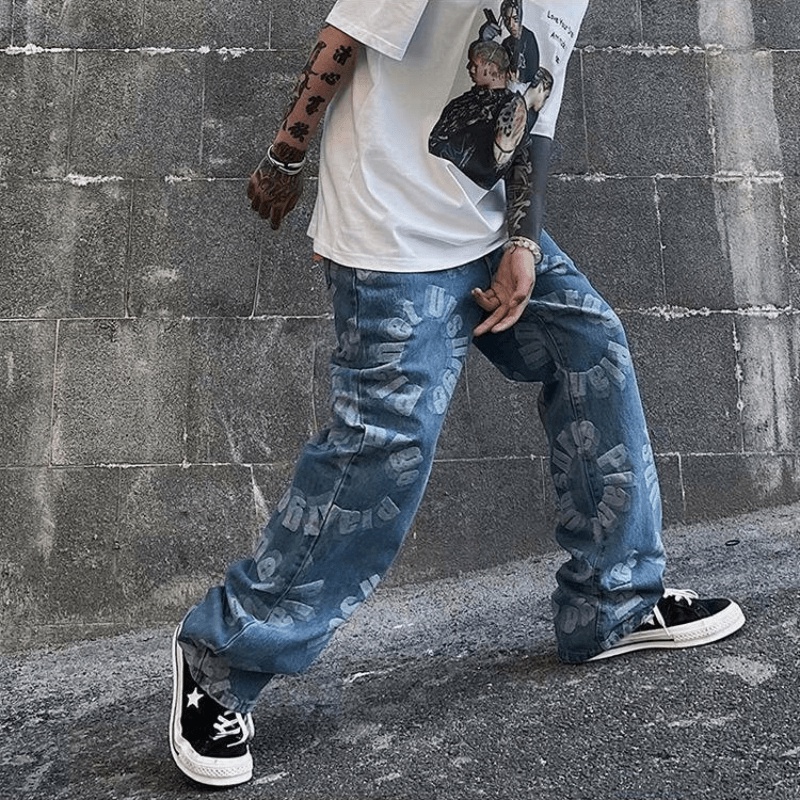 Quần jeans Dài Lưng Thun Co Giãn Thời Trang Hàn Quốc Dành Cho Nam Giới Size S-3XL