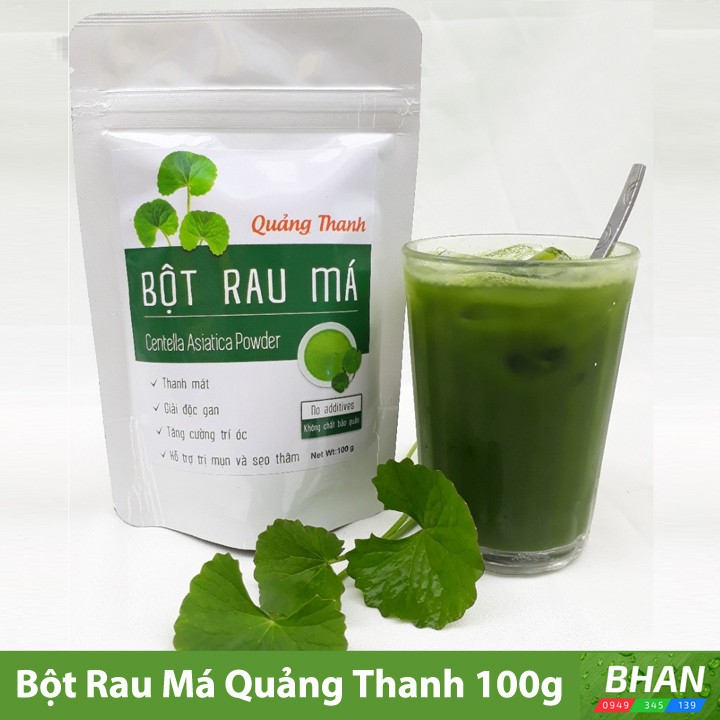Bột rau má sấy lạnh nguyên chất Quảng Thanh 50g/100g