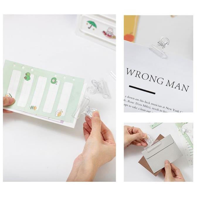 Kẹp Giấy, Hồ Sơ Paper Clip Trong Suốt H102