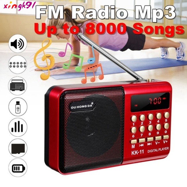 K11 elderly mini radio MP3 elderly card multi-function radio portable recorder