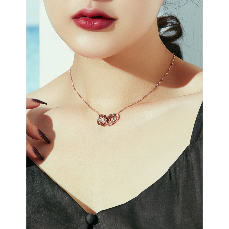 Dây chuyền vòng cổ nữ titan lòng nhẫn X5-205-2 - CAM KẾT KHÔNG GỈ, KHÔNG BAY MÀU - BẢO HÀNH 12 THÁNG