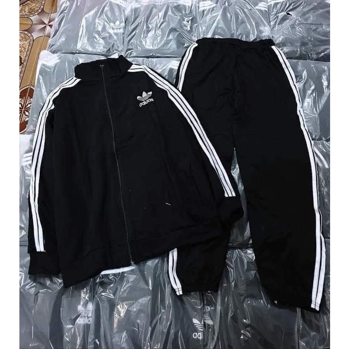 Áo khoác adidas Áo khoác nỉ unisex form rộng_ÁO khoá nỉ Adidas SIÊU HOT viền kẻ