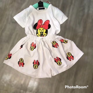 Set 3 chi tiết mickeyy trắng cho bé gái 8-20kg