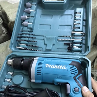 Máy khoan điện cầm tay đầu 13 MAKITA HP-1630 đủ đồ