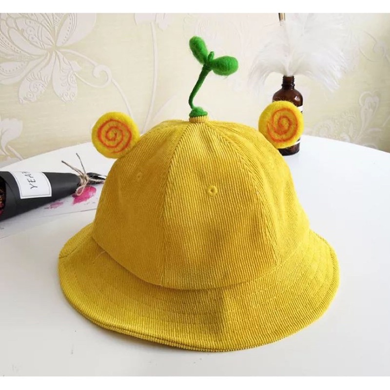 Nón bucket mầm cây hot trend thời trang dành cho người lớn và trẻ em
