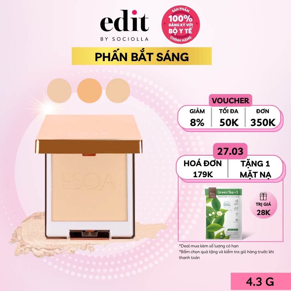 Phấn bắt sáng ESQA Highlighter (4.3 g)