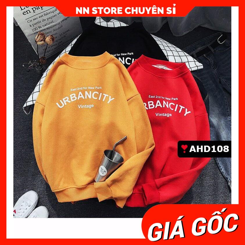 Áo hoodie nam nữ chất nỉ bông in chữ UBAN dễ thương AHD108 Áo nỉ chui Unisex