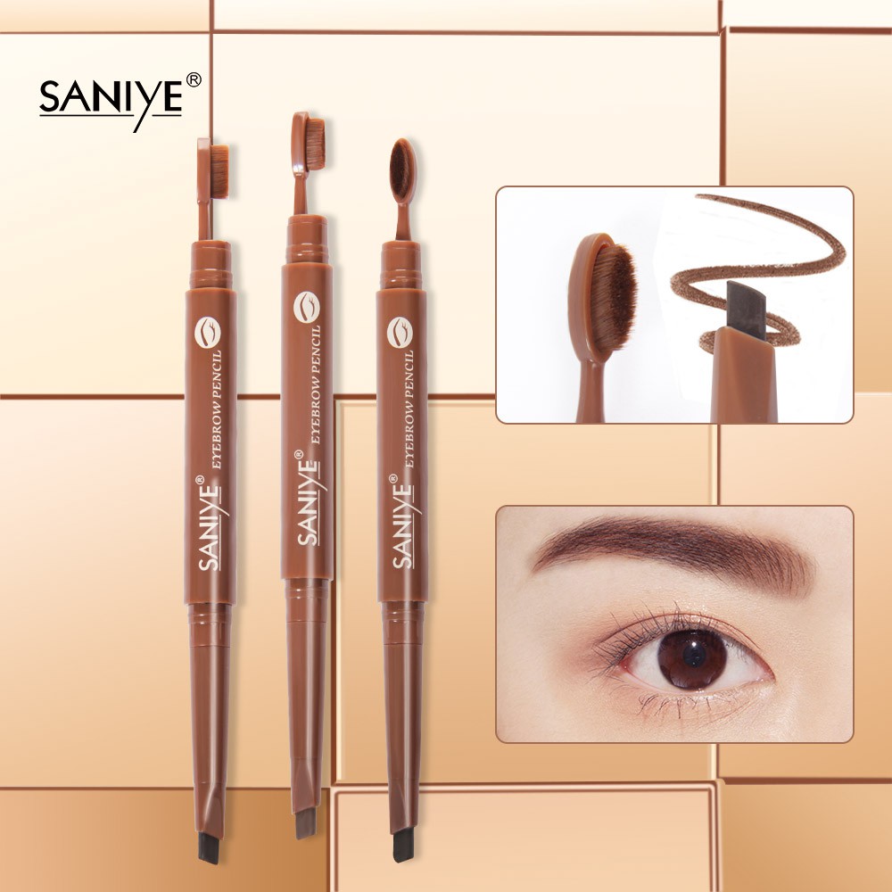 Eyebrow Pencil SANIYE M326 Double Head With Brush Waterproof 0.33g