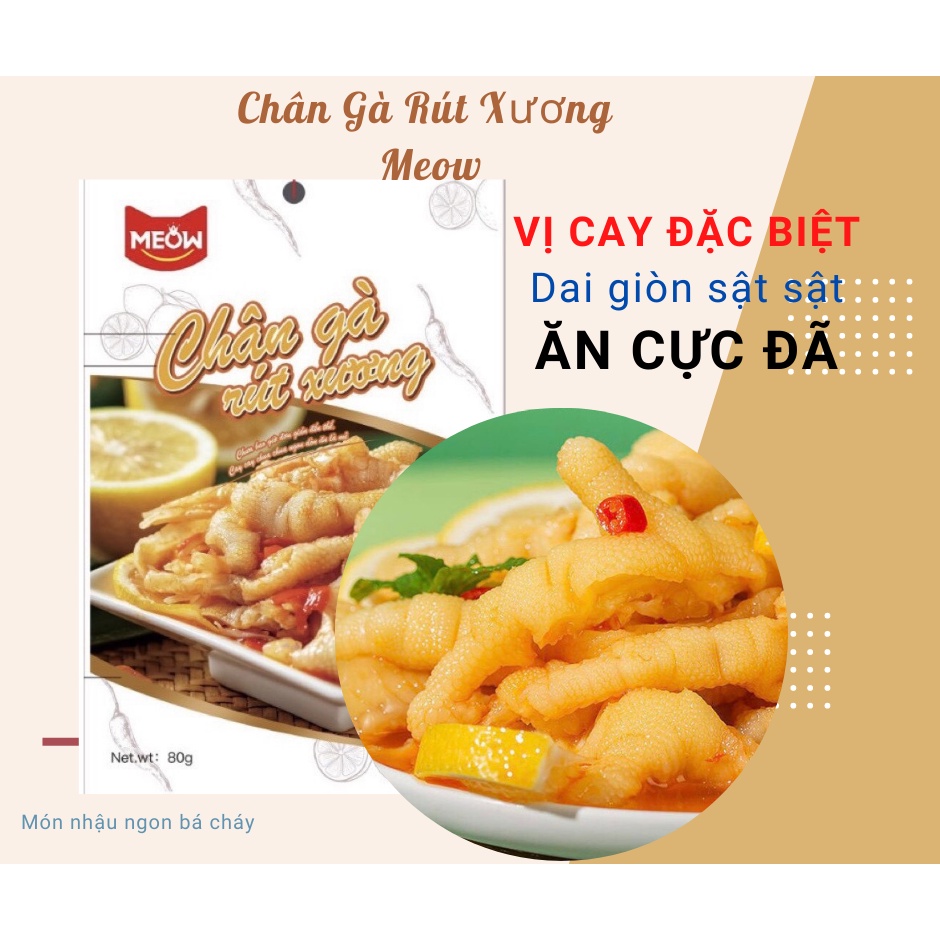 Chân gà rút xương Meow - Vị ngon khó cưỡng