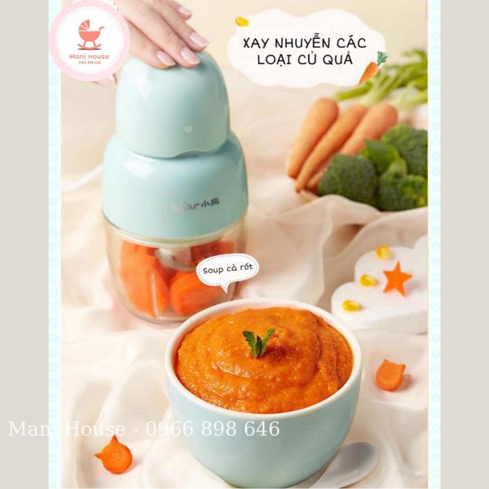 Máy xay đa năng Bear GR-B03V2 0,3L máy xay đồ ăn dặm cho bé chính hãng bản quốc tế BH 18 tháng