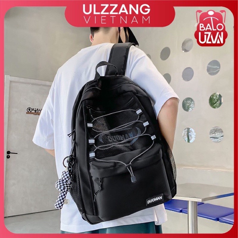 Balo đi học nam nữ Ulzzang basic thời trang, cặp túi sách laptop phong cách Unisex Hàn Quốc cho học sinh, sinh viên.
