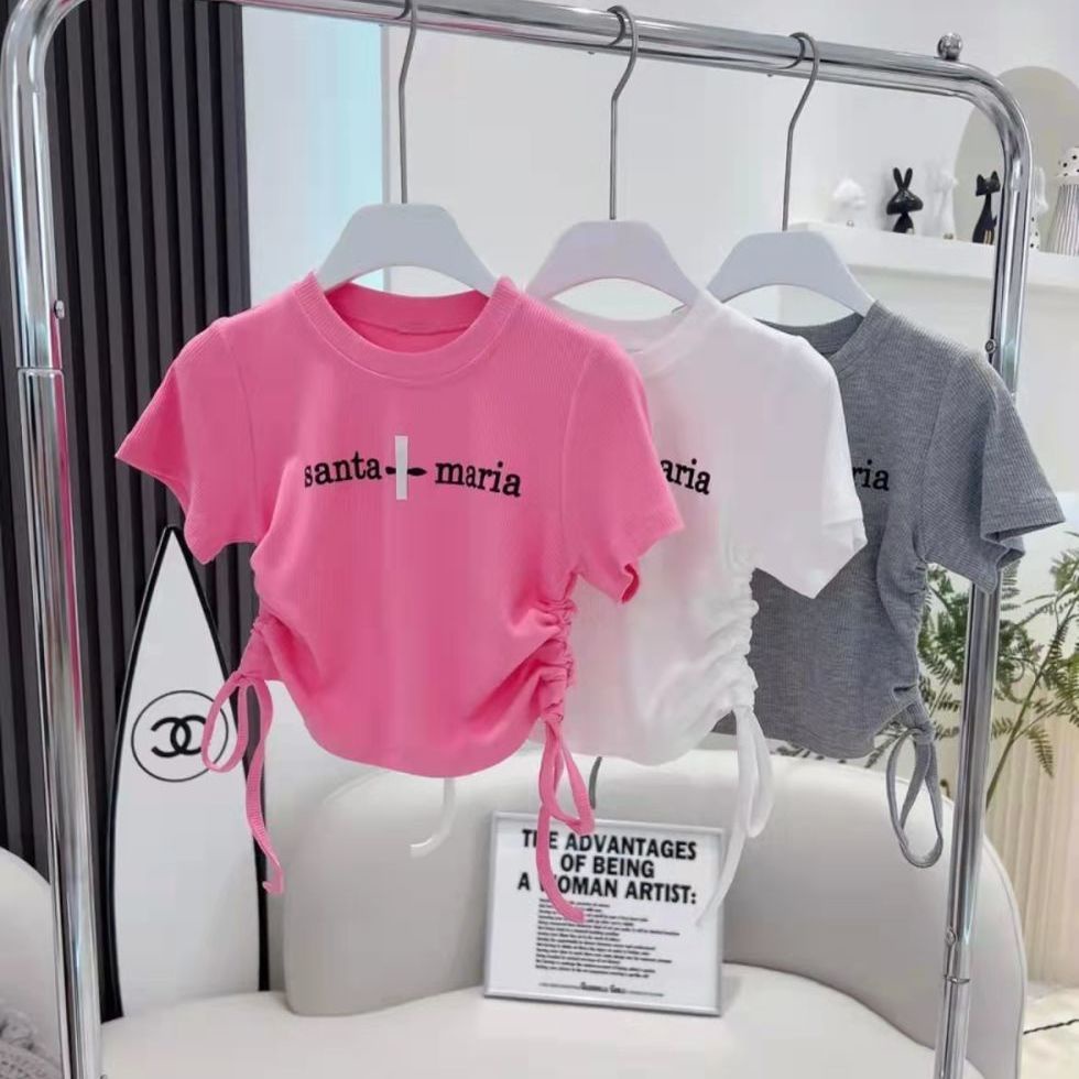 Áo Thun Cotton Tay Ngắn Cổ Tròn Thoải Mái In Họa Tiết Hoạt Hình Phong Cách Hàn Quốc Thời Trang Mùa Hè Dành Cho Bé Gái Trung Niên 5