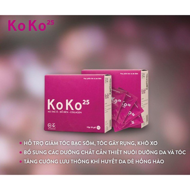 KoKo 25- Cao hà thủ ô collagen làm đen tóc đẹp da