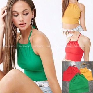 Áo Yếm Cotton F21 Hoa Đỏ Vàng - 2073