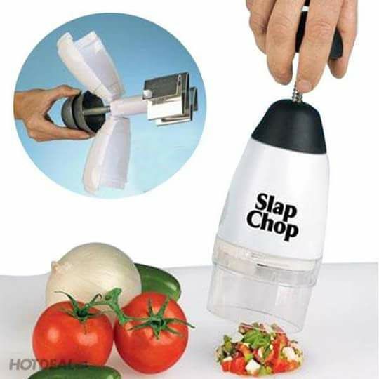 Dụng cụ dập hành tỏi, cắt rau củ quả siêu nhanh đa năng Slap chop