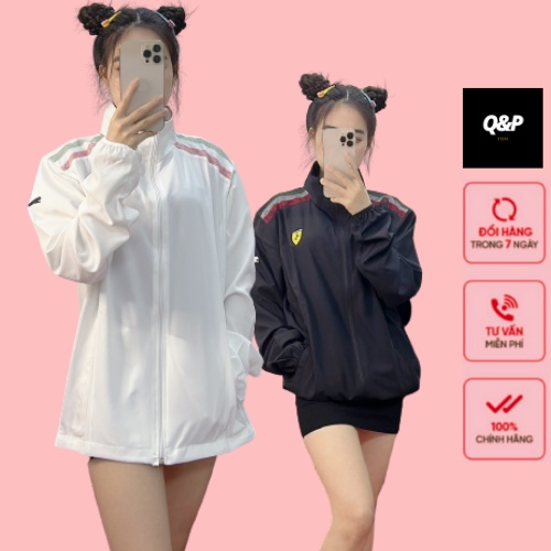 Áo khoác puma ferrari nữ nam chất vải thun lạnh hàng xịn,tốt,bền GZAK043 Store Q&P