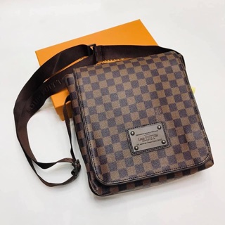 Túi chéo lv nam da kẻ caro chống nước, cặp lv đeo chéo.