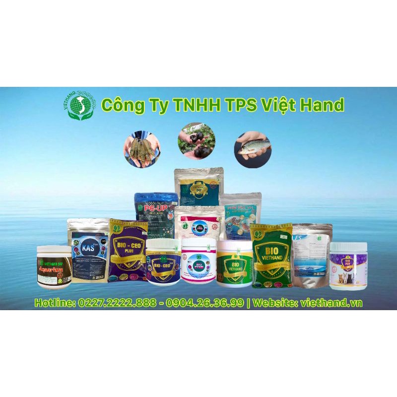 Men Vi Sinh-Phòng Trị Bệnh Phân Trắng Trên Tôm BIO ZYME VIETHAND hũ 250g