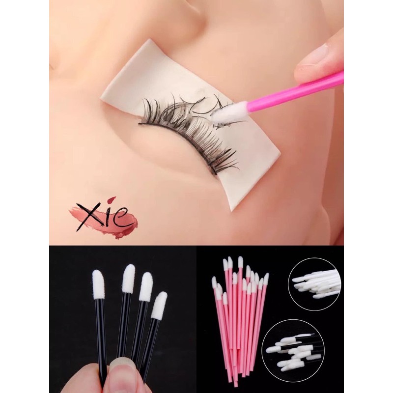 TĂM BÔNG THÁO MI ĐẦU TO - XIE dụng cụ nối mi&amp;nail❤️