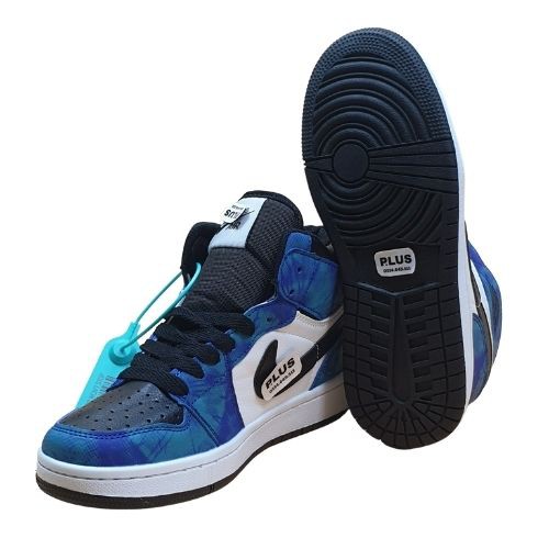 jordan cổ cao giày thể thao nam nữ sneaker jordan xanh loang - thời trang plus - NJC5