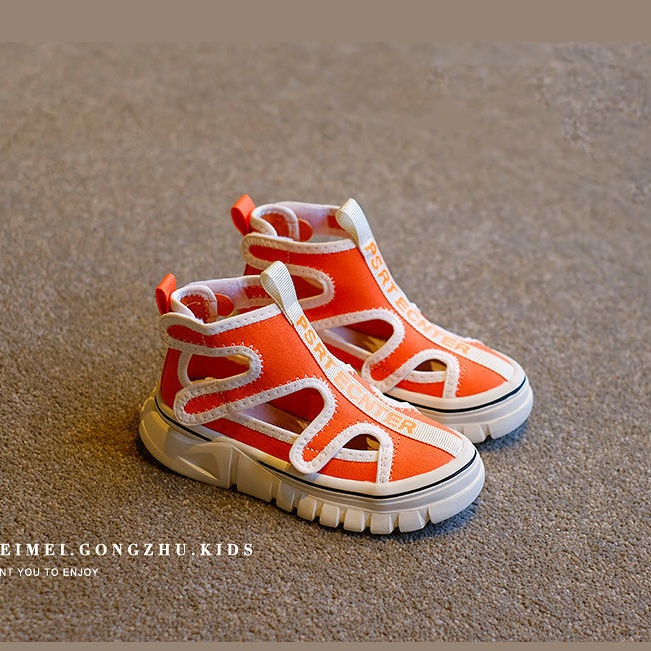 [Hàng Mới Về] Giày Sandal Thể Thao Thoáng Khí Thoải Mái Mùa Hè Có Lỗ Thoáng Khí Cho Bé Trai / Bé Gái 5 Tuổi