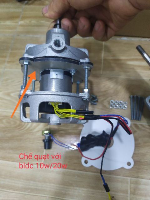 Bát nhựa chế quạt không chổi than (brushless motor)