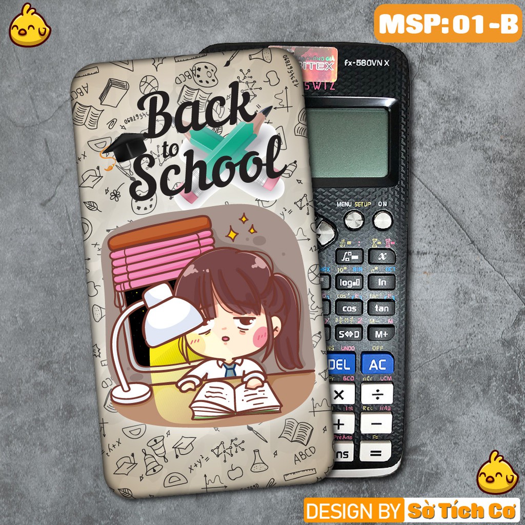 Miếng dán máy tính cầm tay FX500 FX570 FX580 - 570ES 570EX 680EX chủ đề Back to school MSP: MT01