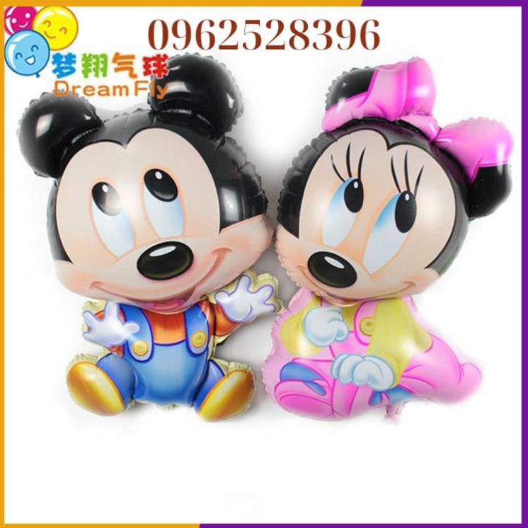 [ TẶNG  Bơm Tay + Băng keo ] Set bóng trang trí sinh nhật chủ đề ❤️chuột mickey❤️, bóng bay sinh nhật cho bé tuổi chuột