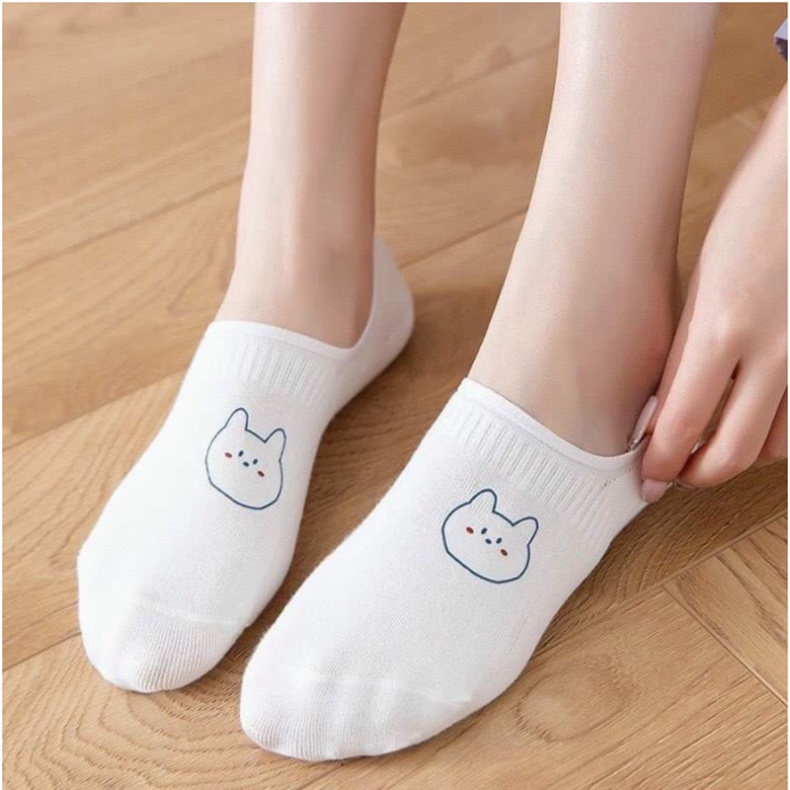[Mã FAMARAL1 giảm 10K đơn 50K]❤️FREESHIP❤️ Tất Nữ Trắng Cổ Ngắn Cute Dễ Thương Hàn Quốc HAVENA TAT01