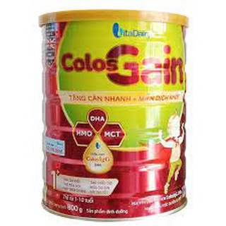 Sữa Colos Gain tăng cân nhanh miễn dịch khỏe loại 800g