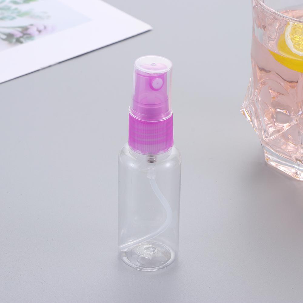 Set 5 Chai Rỗng Trong Suốt Dạng Xịt (Màu Sắc Ngẫu Nhiên) Dùng Để Đựng Dung Dịch Khử Trùng Khi Đi Du