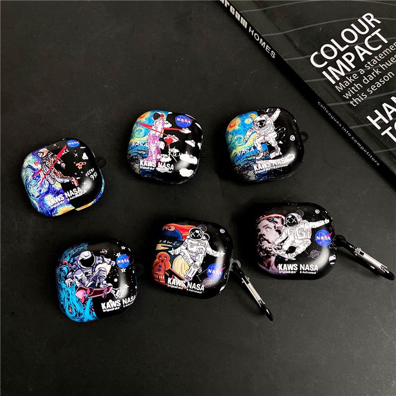 Sẵn Sàng! Vỏ Bảo Vệ Hộp Sạc Tai Nghe Samsung Galaxy Buds 2 Mềm Hình Phi Hành Gia Và NASA