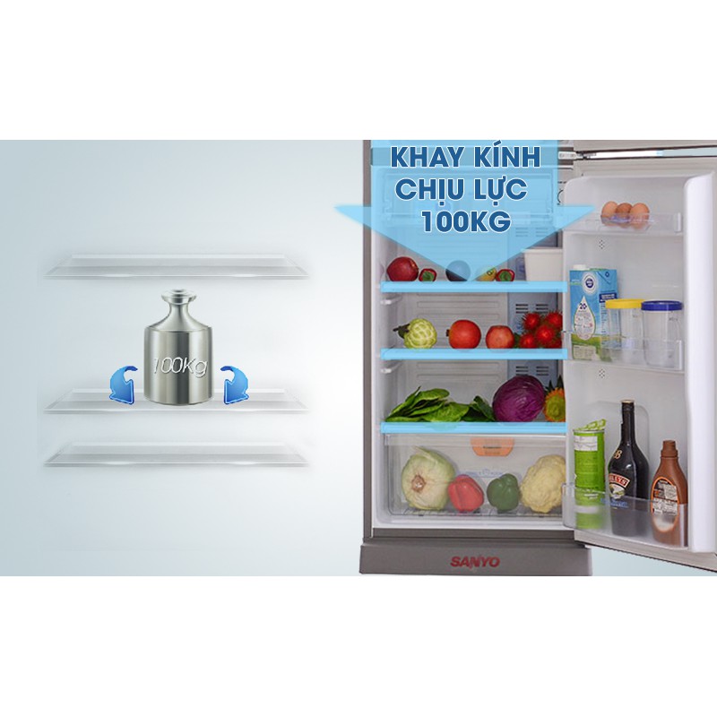 Tủ lạnh Sanyo 207 lít SR-U21MN