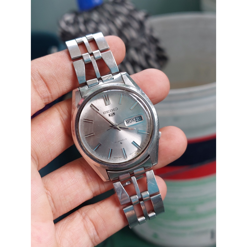 Đồng hồ xưa nam Seiko 5 tự động hàng si