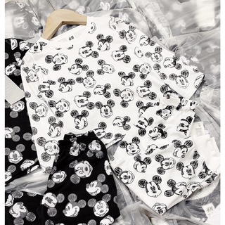 SET MICKEY TRẮNG ĐEN CHO BÉ TRAI BÉ GÁI
