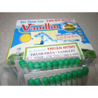 10 ống bột thơm vani , vani dừa