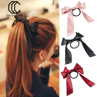 Dây buộc tóc phối nơ ruy băng dễ thương