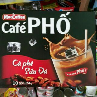 Cà phê Phố sữa đá hộp 10 gói