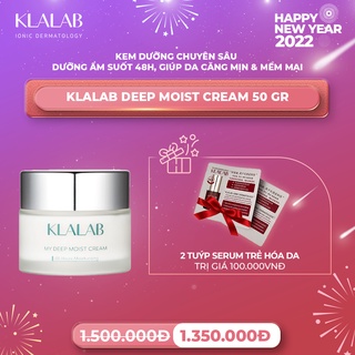Kem dưỡng ẩm da chuyên sâu KLALAB Deep Moist Cream da căng mịn & mềm mại suốt 48h 50 gr