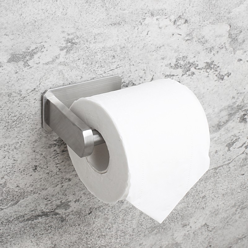 1 Giá Đỡ Cuộn Giấy Vệ Sinh Tự Dính Bằng Thép Không Gỉ 304