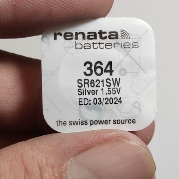 1 Viên Pin Renata Thụy Sĩ SR416SW / SR521SW / SR621SW / SR626SW / SR920SW / SR927SW / SR721SW / SR616SW 1.55V Nhiều Mã