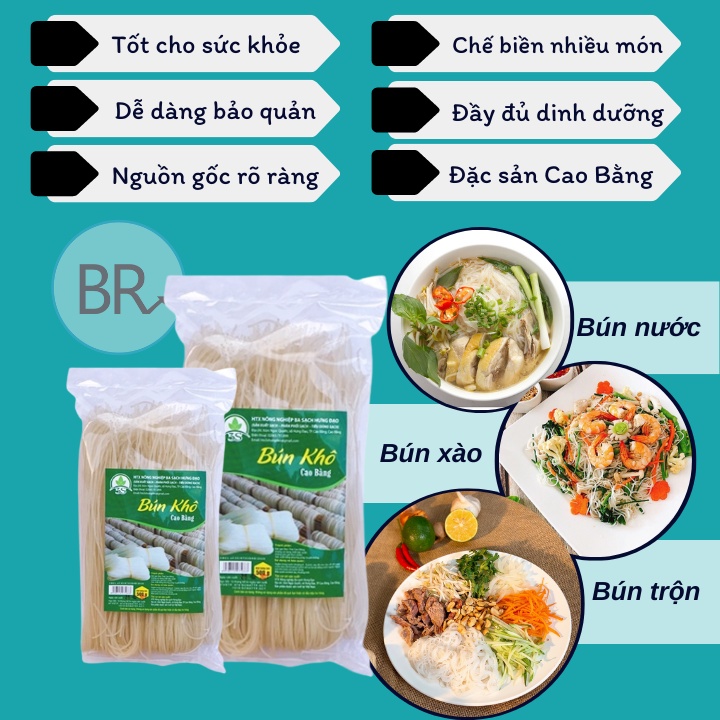 Bún khô đặc sản Cao Bằng các loại  - Bún ngũ sắc giảm cân an toàn chất lượng