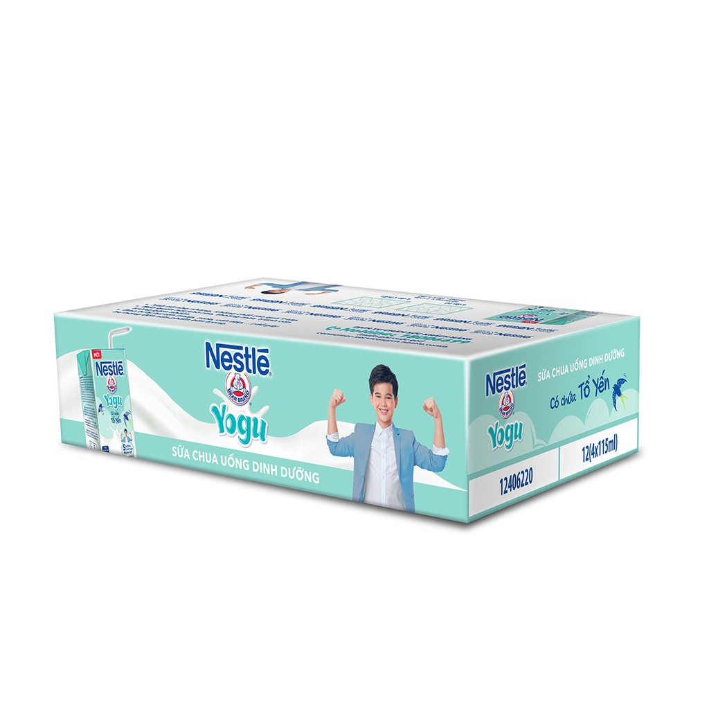 Thùng Sữa chua uống dinh dưỡng Nestlé YOGU 48x115 ml