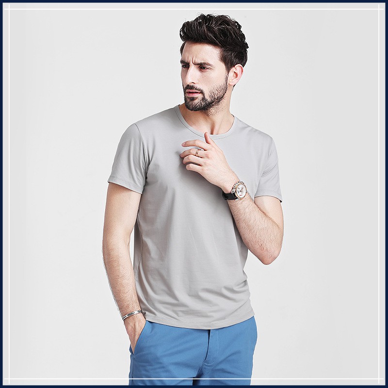 Áo thun trơn unisex TN100 vải sợi tre tổng hơp | BigBuy360 - bigbuy360.vn