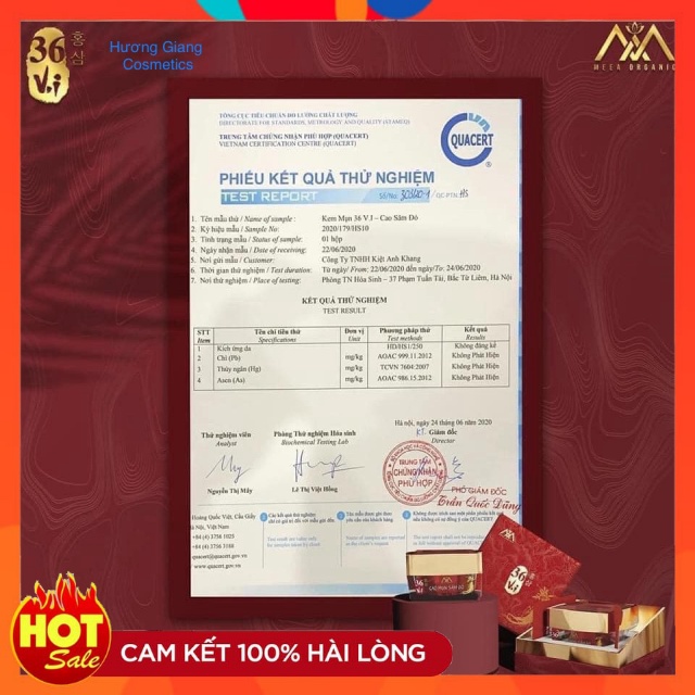 Cao mụn sâm đỏ 36 vị Meea Oranic hàng công ty | BigBuy360 - bigbuy360.vn